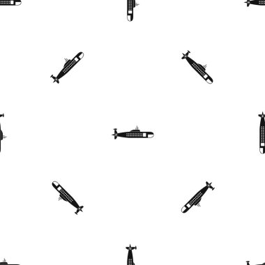 Askeri denizaltı desen sorunsuz siyah