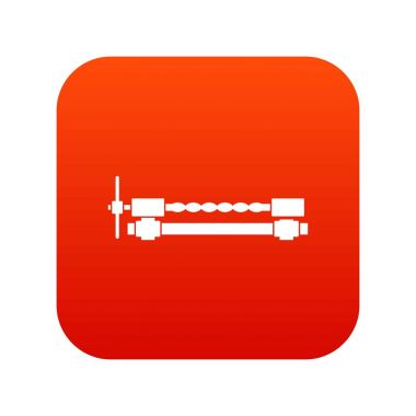 Demirci kelepçe simgesi dijital kırmızı