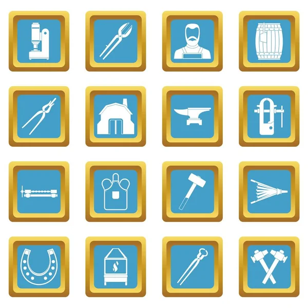 Demirci simgeler gök mavisi