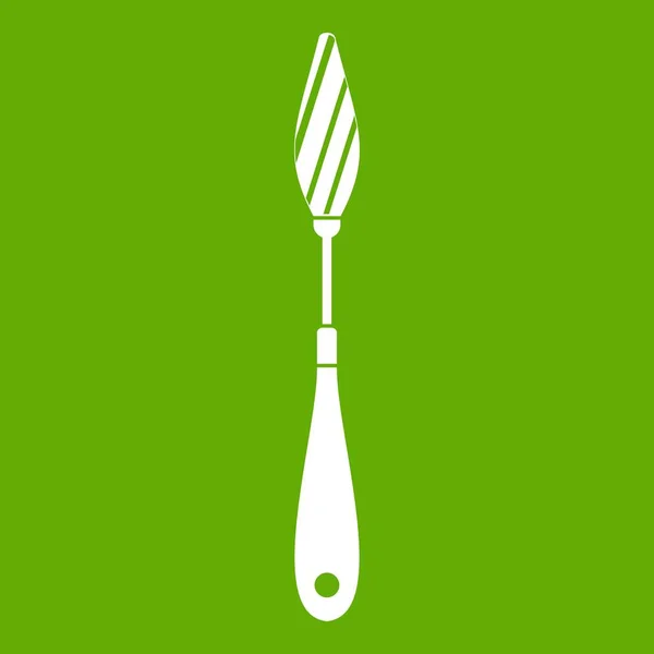 Raspador icono verde — Vector de stock