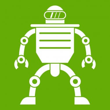 İnsansı robot simgesi yeşil