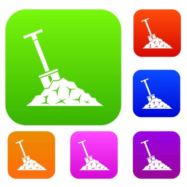 Kömür set koleksiyonunda kürek