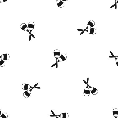 Marakas desen sorunsuz siyah