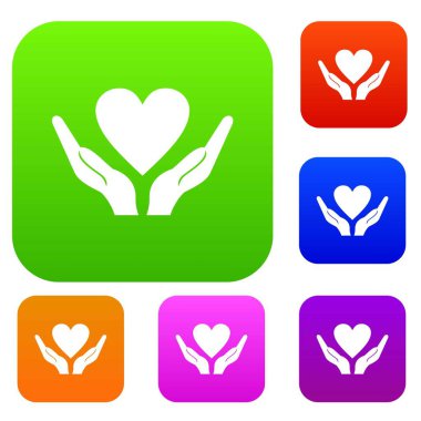 Kalp holding eller koleksiyonu ayarla