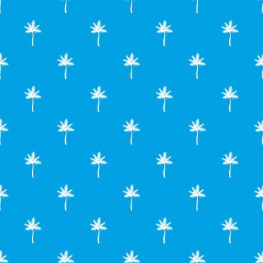 Palm butia capitata desen kesintisiz mavi