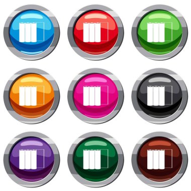 Kağıt rulo 9 koleksiyonu ayarla