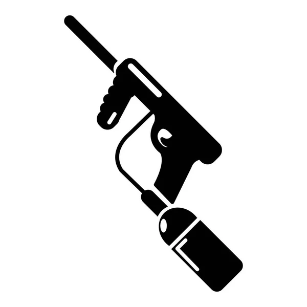 Paintball pistol laddning ikon, enkel stil — Stock vektor