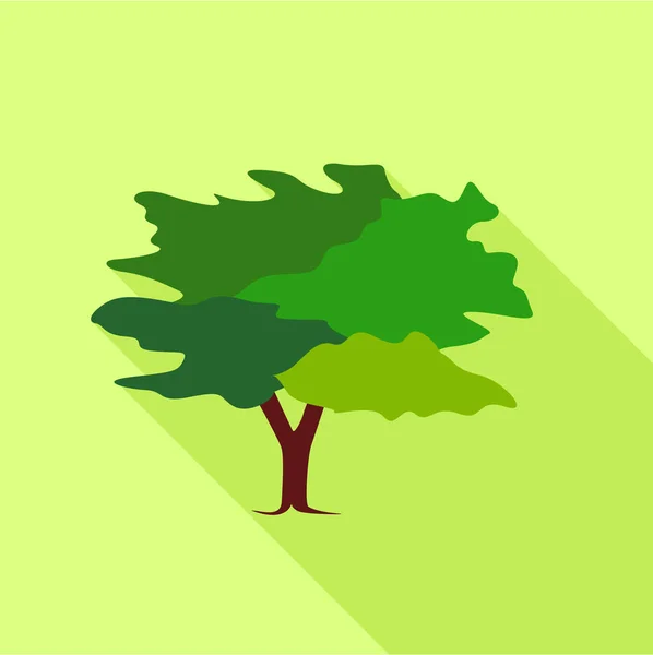 Icona albero, stile piatto — Vettoriale Stock