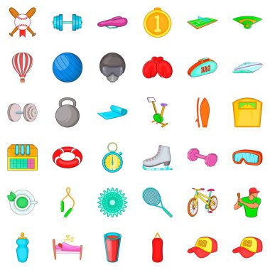 Ağırlık Icons set, karikatür tarzı