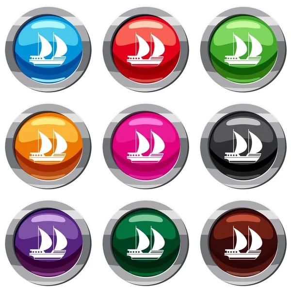 Büyük yat 9 koleksiyonu ayarla