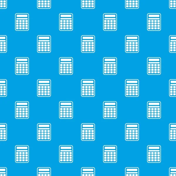 Calculator pattern seamless blue — Stock Vector