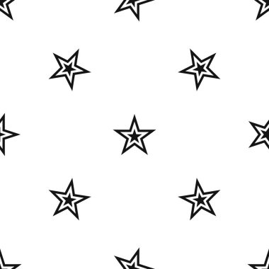 Yıldız deseni sorunsuz siyah
