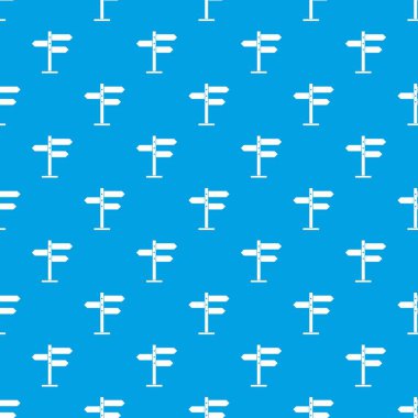 Kesintisiz mavi yön işaretleri desen