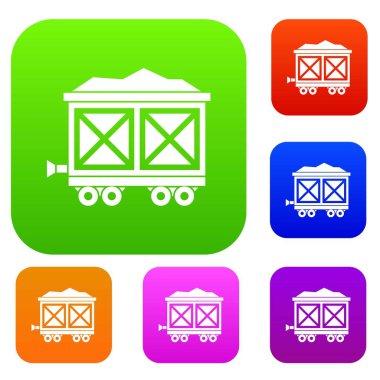 Altın set koleksiyonu ile tekerlekli cart