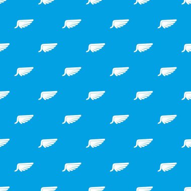 Kanat deseni kesintisiz mavi