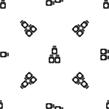 Sorunsuz siyah spor beslenme kapları desen