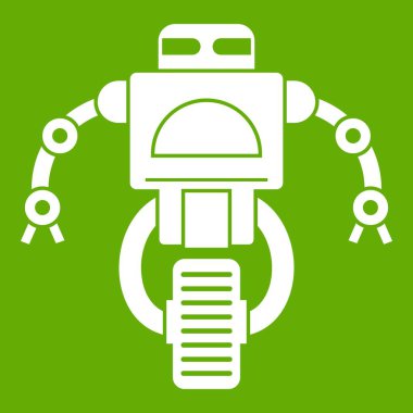 Makine robot simgesi yeşil