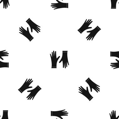 Koruyucu eldiven desen sorunsuz siyah