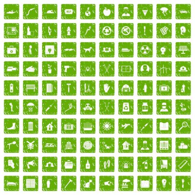 100 simgeler grunge yeşil ayarlamak yardımcı olur.