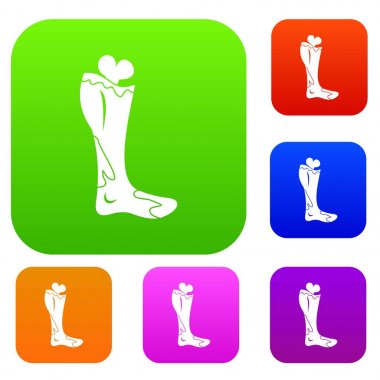 Zombi bacak renk koleksiyonu ayarla