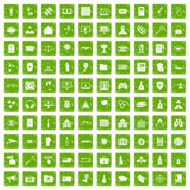 simgeler kesmek 100 grunge yeşil ayarla