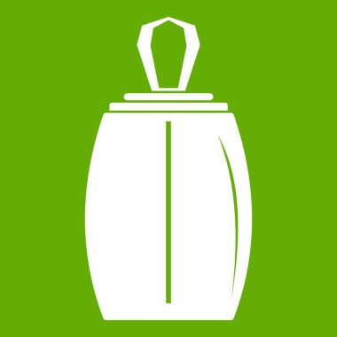 Zarif kadın parfüm şişe simgesi yeşil