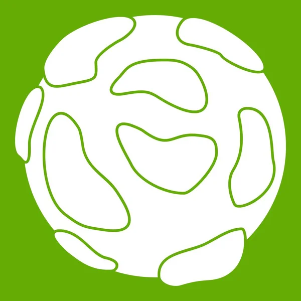 Hermoso icono del planeta verde — Vector de stock