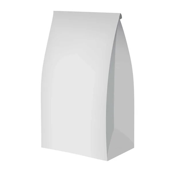 Ökopapier-Verpackungsattrappe, realistischer Stil — Stockvektor