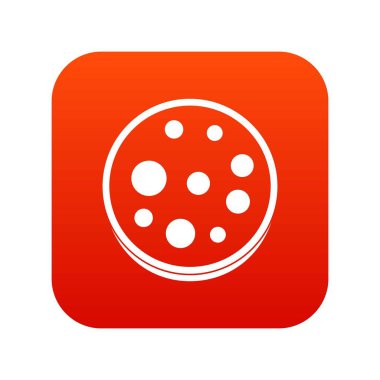 Dilim salam simgesi dijital kırmızı