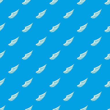 Kanat deseni kesintisiz mavi