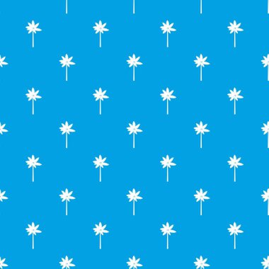 Palm odunsu bitki deseni kesintisiz mavi