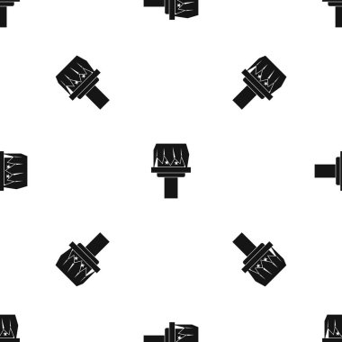 Kutu sihirli desen sorunsuz siyah