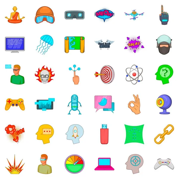 Bağlantı Icons set, karikatür tarzı