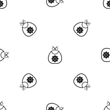 Bebek önlüğü desen sorunsuz siyah