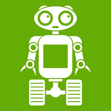 Robot tekerlekleri simgesi yeşil