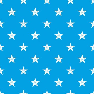 Yıldız deseni kesintisiz mavi