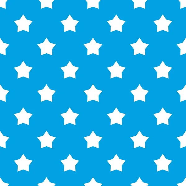 Wzór gwiazdek bezszwowe niebieski — Wektor stockowy
