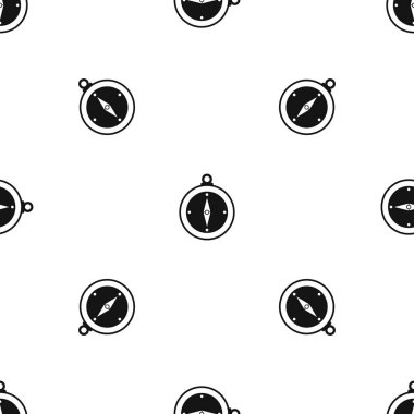 Pusula desen sorunsuz siyah