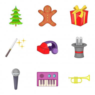 Zevk Icons set, karikatür tarzı