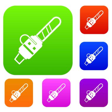 Benzinli testere set renk koleksiyonu powered