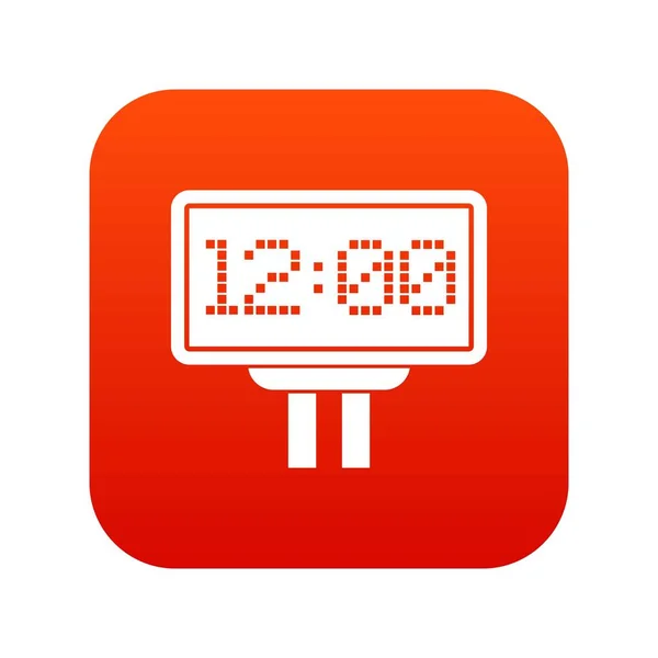 Scorebord pictogram digitale rood — Stockvector