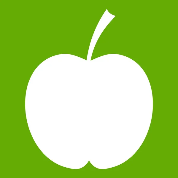 Icono de manzana a cuadros verde — Archivo Imágenes Vectoriales