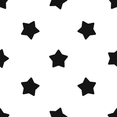 Yıldız deseni sorunsuz siyah