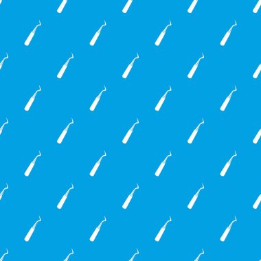 Diş sonda desen kesintisiz mavi