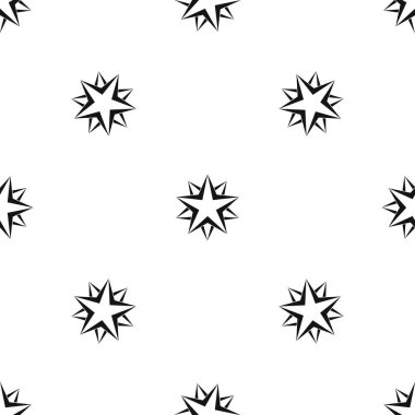 Yıldız deseni sorunsuz siyah