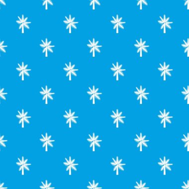 Büyük palmiye ağacı desen kesintisiz mavi