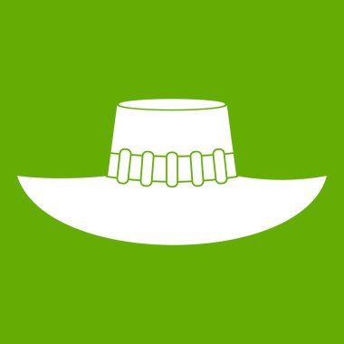 Kadın şapka simgesi yeşil