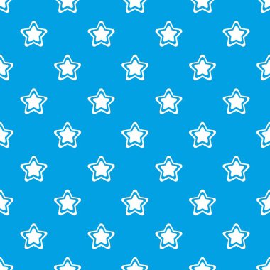 Yıldız deseni kesintisiz mavi