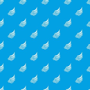 Kanat deseni kesintisiz mavi