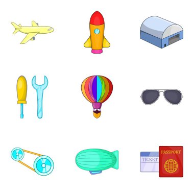 Zeplin Icons set, karikatür tarzı